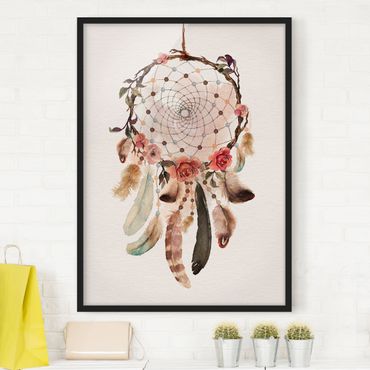 Poster con cornice - Dream Catcher With Beads - Verticale 4:3