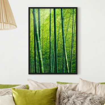 Poster con cornice - Bamboo Forest - Verticale 4:3
