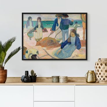 Poster con cornice - Paul Gauguin - Seaweed Collectors - Orizzontale 3:4