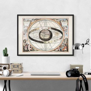Poster con cornice - D'antiquariato Stella Atlas - Orizzontale 3:4