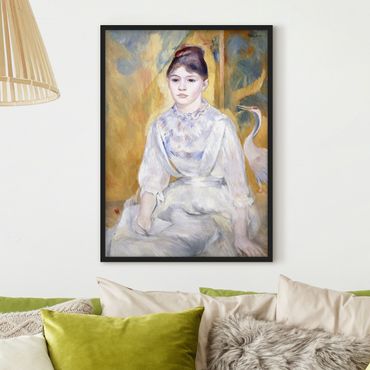 Poster con cornice - Auguste Renoir - Young Girl With A Swan - Verticale 4:3