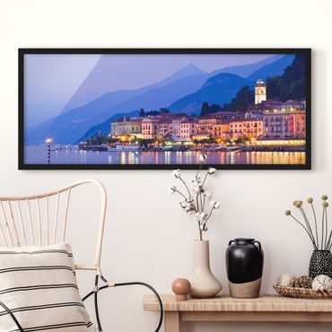 Poster con cornice - Bellagio Sul Lago Di Como - Panorama formato orizzontale