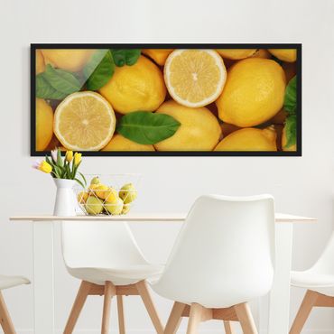 Poster con cornice - Limoni Succosi - Panorama formato orizzontale