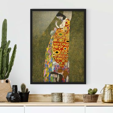 Poster con cornice - Gustav Klimt - Hope - Verticale 4:3