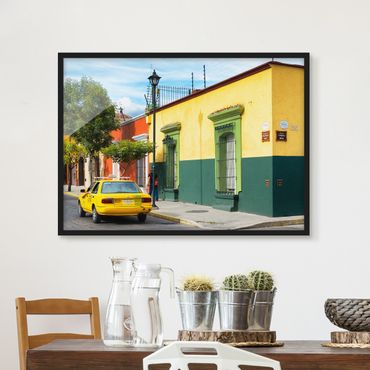 Poster con cornice - Colorful Mexican Street - Orizzontale 3:4