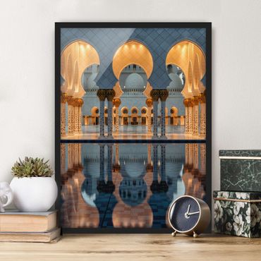Poster con cornice - Reflections In The Mosque - Verticale 4:3