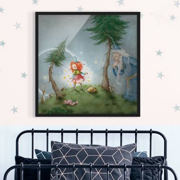 Poster con cornice - Frida Sets The Star Free - Quadrato 1:1