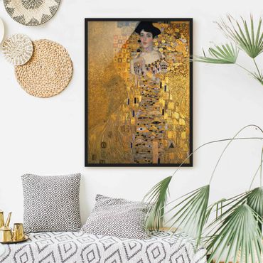Poster con cornice - Gustav Klimt - Ritratto Adele Bloch-Bauer I - Verticale 4:3