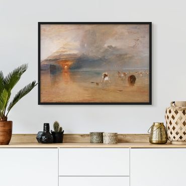 Poster con cornice - William Turner - The Beach At Calais - Orizzontale 3:4