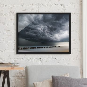 Poster con cornice - Nubi di tempesta sul Mar Baltico - Orizzontale 3:4