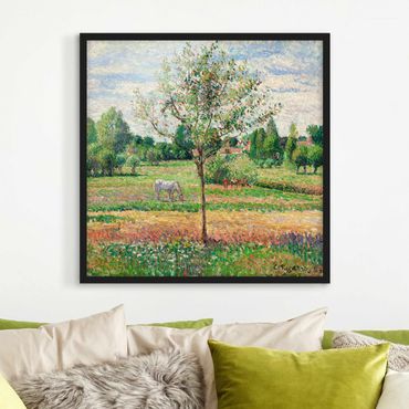 Poster con cornice - Camille Pissarro - Meadow With Mold - Quadrato 1:1