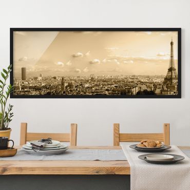 Poster con cornice - I Love Paris - Panorama formato orizzontale