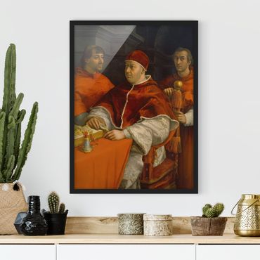 Poster con cornice - Raffael - Portrait Of Pope Leo X - Verticale 4:3