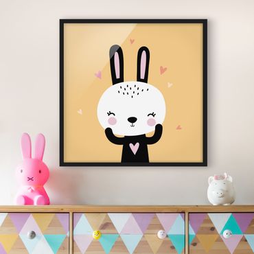 Poster con cornice - The Happy Bunny