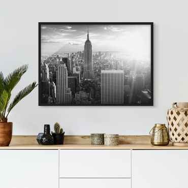 Poster con cornice - Manhattan Skyline - Orizzontale 3:4