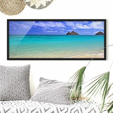 Poster con cornice - Paradise Beach - Panorama formato orizzontale