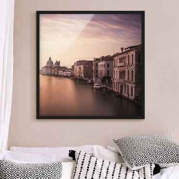 Poster con cornice - Evening Mood In Venice - Quadrato 1:1