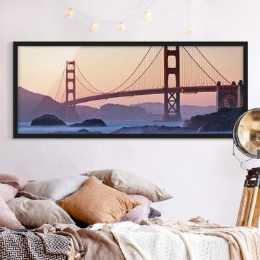 Poster con cornice - San Francisco Romance - Panorama formato orizzontale