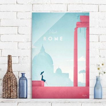 Quadro in vetro - Poster Travel - Rome - Verticale 3:2