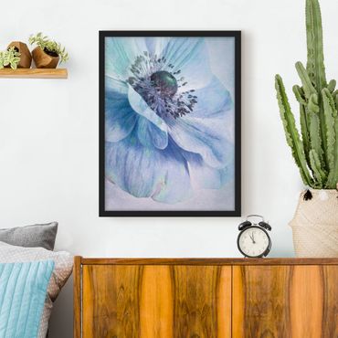 Poster con cornice - Blossom In Turquoise - Verticale 4:3