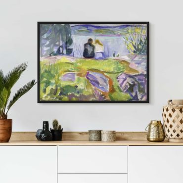 Poster con cornice - Edvard Munch - Spring - Orizzontale 3:4