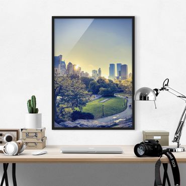 Poster con cornice - Peaceful Central Park - Verticale 4:3