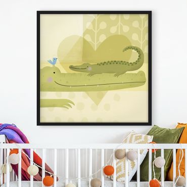 Poster con cornice - Mum And I - Crocodiles - Quadrato 1:1