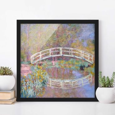 Poster con cornice - Claude Monet - Bridge Monet'S Garden - Quadrato 1:1