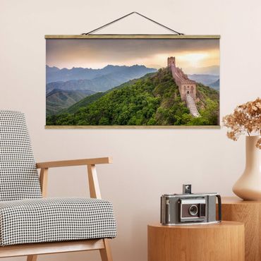 Foto su tessuto da parete con bastone - La muraglia cinese infinita - Orizzontale 2:1