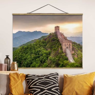 Foto su tessuto da parete con bastone - La muraglia cinese infinita - Orizzontale 4:3