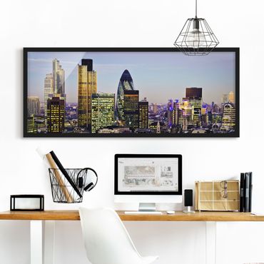 Poster con cornice - London City - Panorama formato orizzontale
