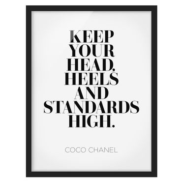 Poster con cornice - Keep Your Head High - Verticale 4:3