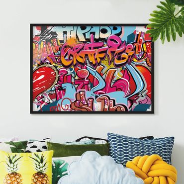 Poster con cornice - Hip Hop Graffiti - Orizzontale 3:4