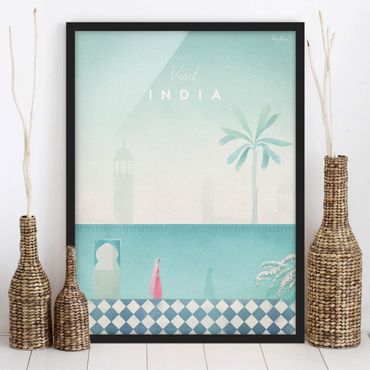 Poster con cornice - Viaggi Poster - India - Verticale 4:3