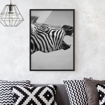 Poster con cornice - Rawling Zebra II - Verticale 4:3