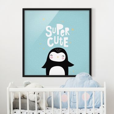 Poster con cornice - Sveglio eccellente Penguin