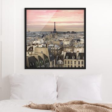 Poster con cornice - Paris Close - Quadrato 1:1