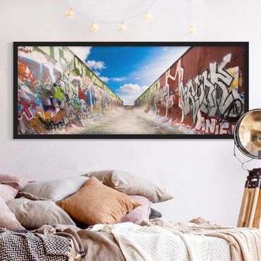 Poster con cornice - Skate Graffiti - Panorama formato orizzontale