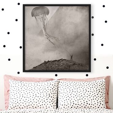 Poster con cornice - volante Medusa - Quadrato 1:1