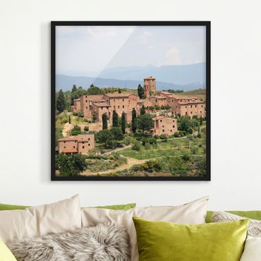 Poster con cornice - Charming Tuscany - Quadrato 1:1