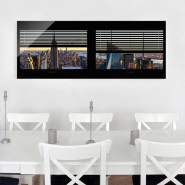 Quadro in vetro - Window blinds views - Manhattan View - Panoramico