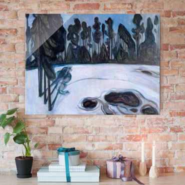 Quadro in vetro - Edvard Munch - Notte delle Stelle - Espressionismo - Orizzontale 4:3