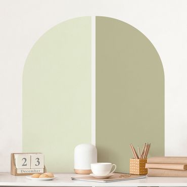 Adesivo murale - Set semiarco verde chiaro - Oliva