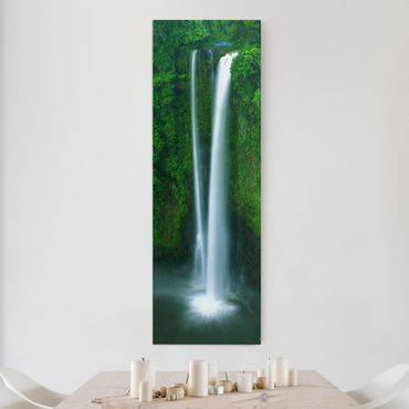 Stampa su tela - Paradisiacal Waterfall - Pannello