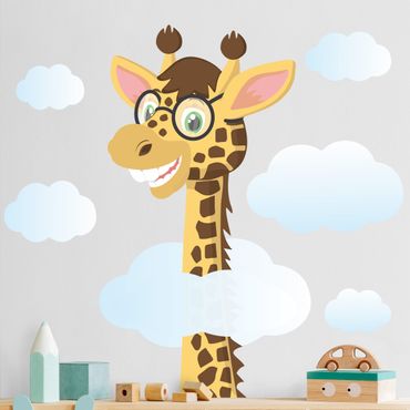 Adesivo murale - Giraffa divertente