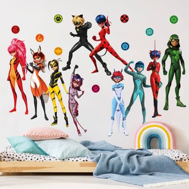 Adesivo murale per bambini - Miraculous Mega Set