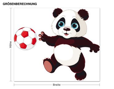 Adesivo murale - Calcio Panda