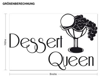 Adesivo murale - Dessert regina
