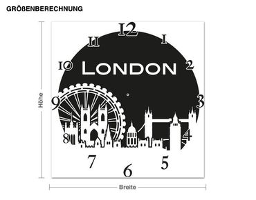 Adesivo murale orologio - Londra