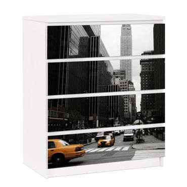 Carta adesiva per mobili IKEA - Malm Cassettiera 4xCassetti - Empire State Building
